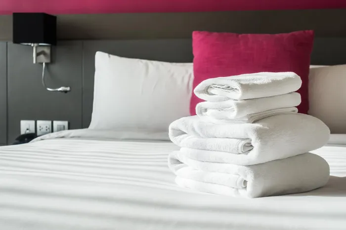 Fresh towels ready between Airbnb bookings