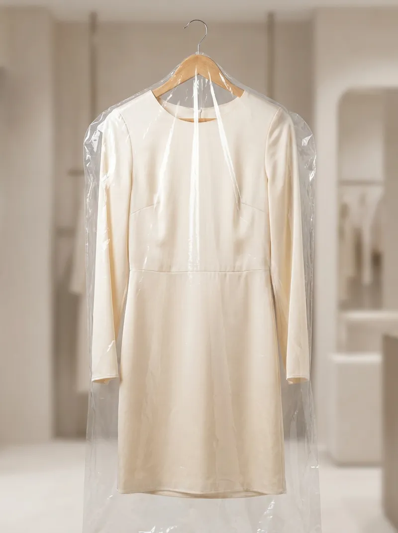 Close-up of specialist garment finishing